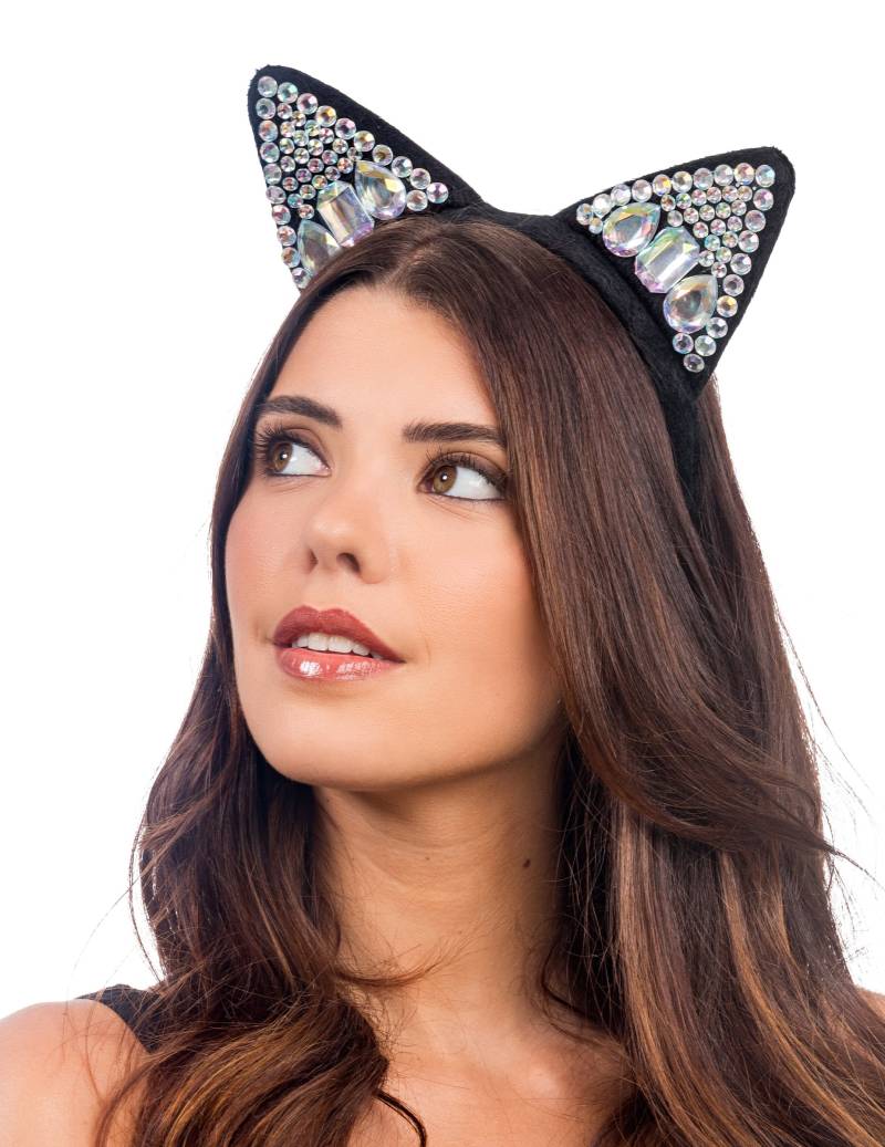 Strass Katzenohren Haarreif für Erwachsene Strass Katzenohren Haarreif für Erwachsene von CHAKS
