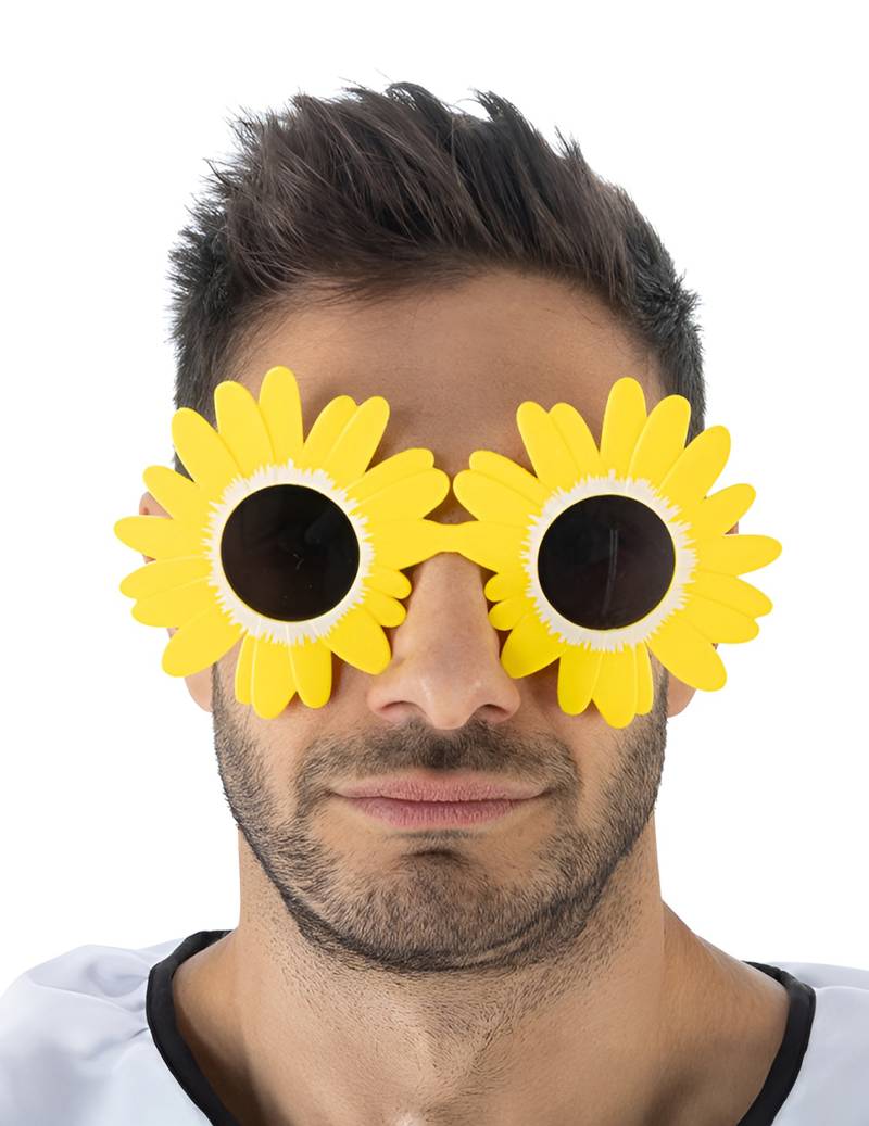 Terrifier Gelbe Blumenbrille Accessoire für Erwachsene Terrifier Gelbe Blumenbrille Accessoire für Erwachsene von CHAKS