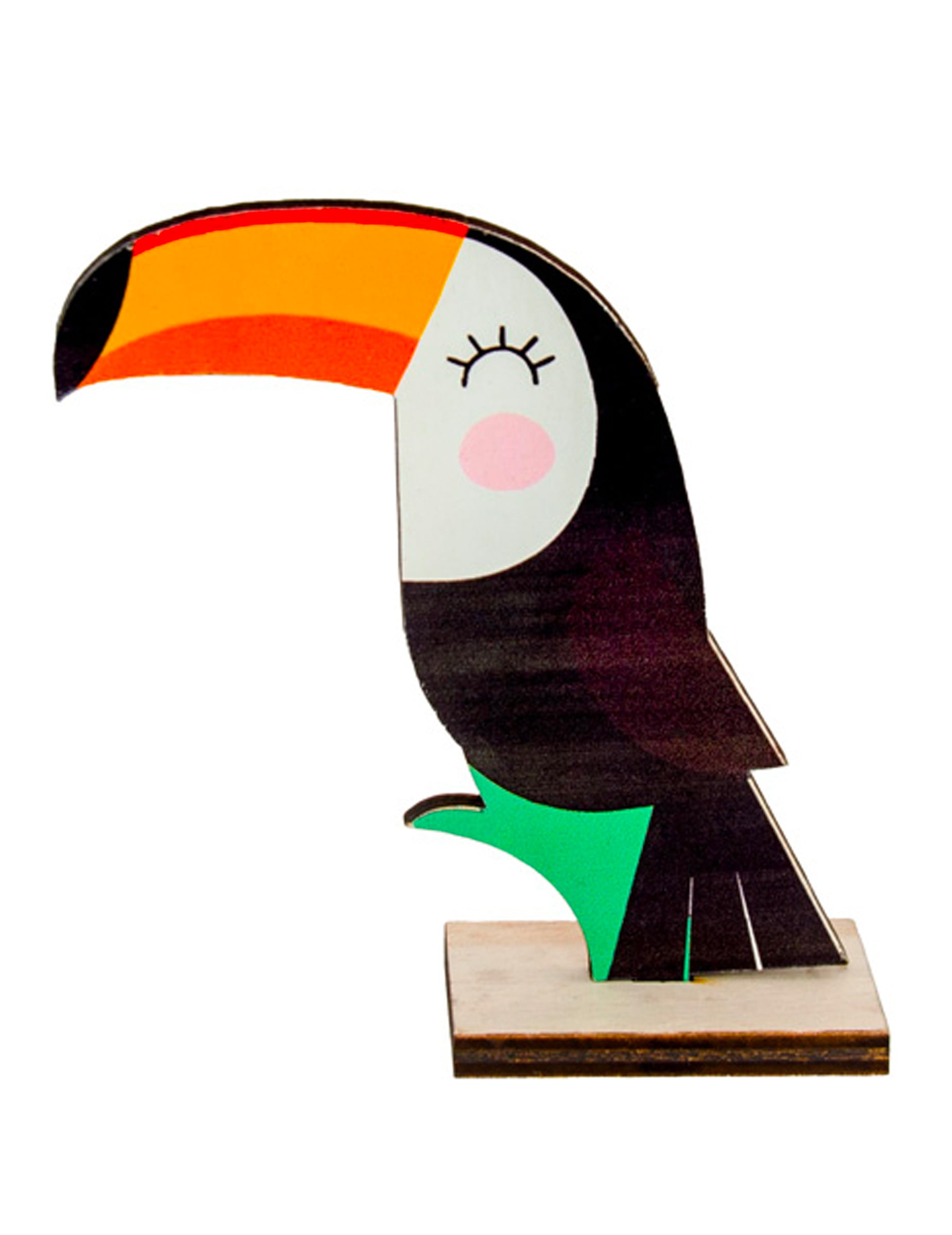 Tischdeko Toucan aus Holz niedlich 10 x 10 cm Tropen-Deko Tischdeko Toucan aus Holz niedlich 10 x 10 cm Tropen-Deko von CHAKS