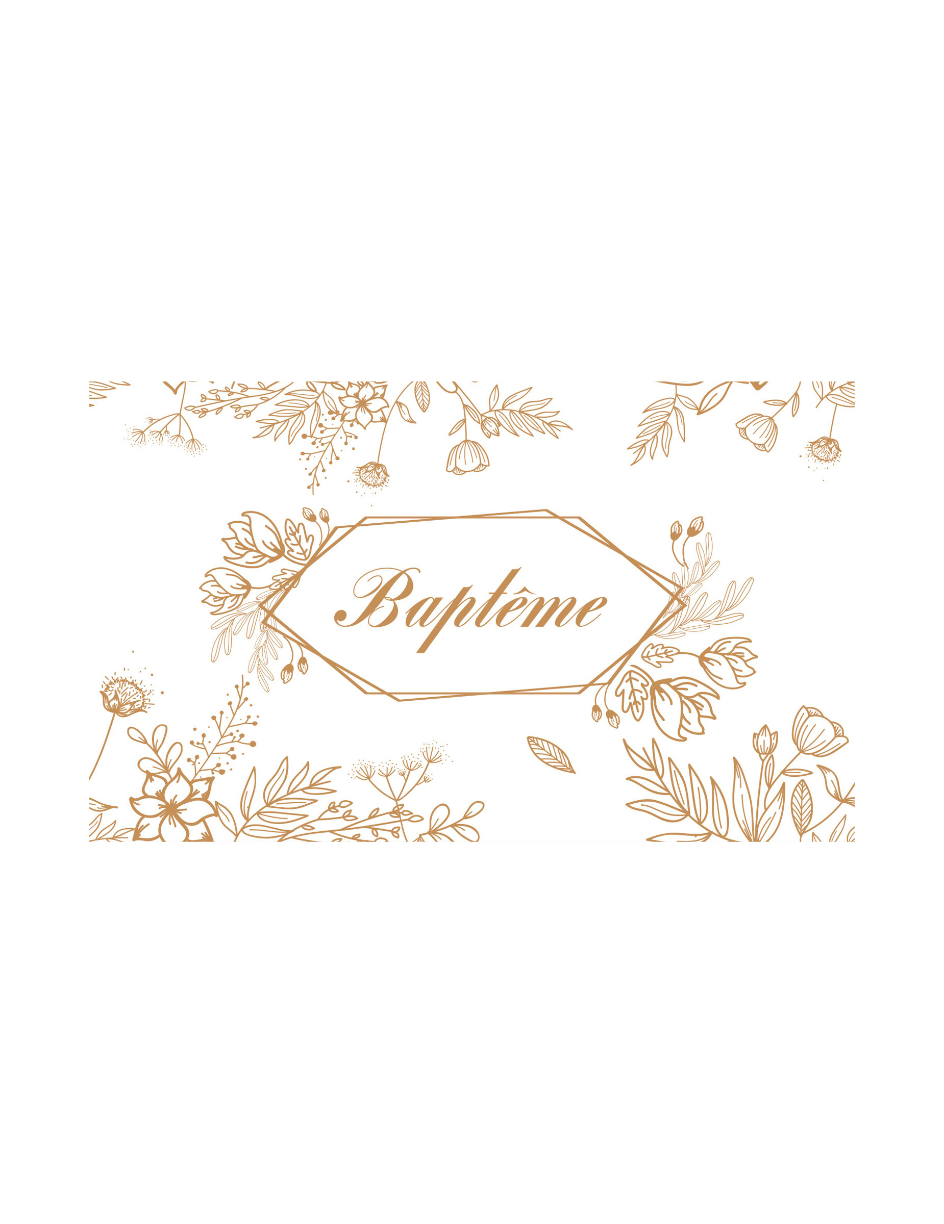 Tischläufer Blumen Gold Taufe 30 cm x 5 m Weiß und Gold Tischläufer Blumen Gold Taufe 30 cm x 5 m Weiß und Gold von CHAKS