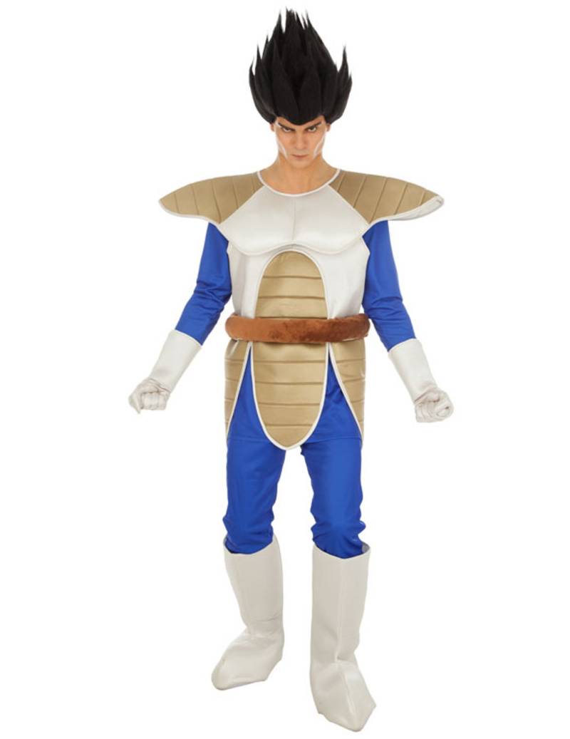 Vegeta-Kostüm für Herren Dragon Ball blau-beige Vegeta-Kostüm für Herren Dragon Ball blau-beige von CHAKS