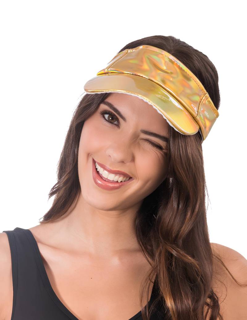 Visor Irisierend Gold Party-Visier Erwachsene Gold Visor Irisierend Gold Party-Visier Erwachsene Gold von CHAKS