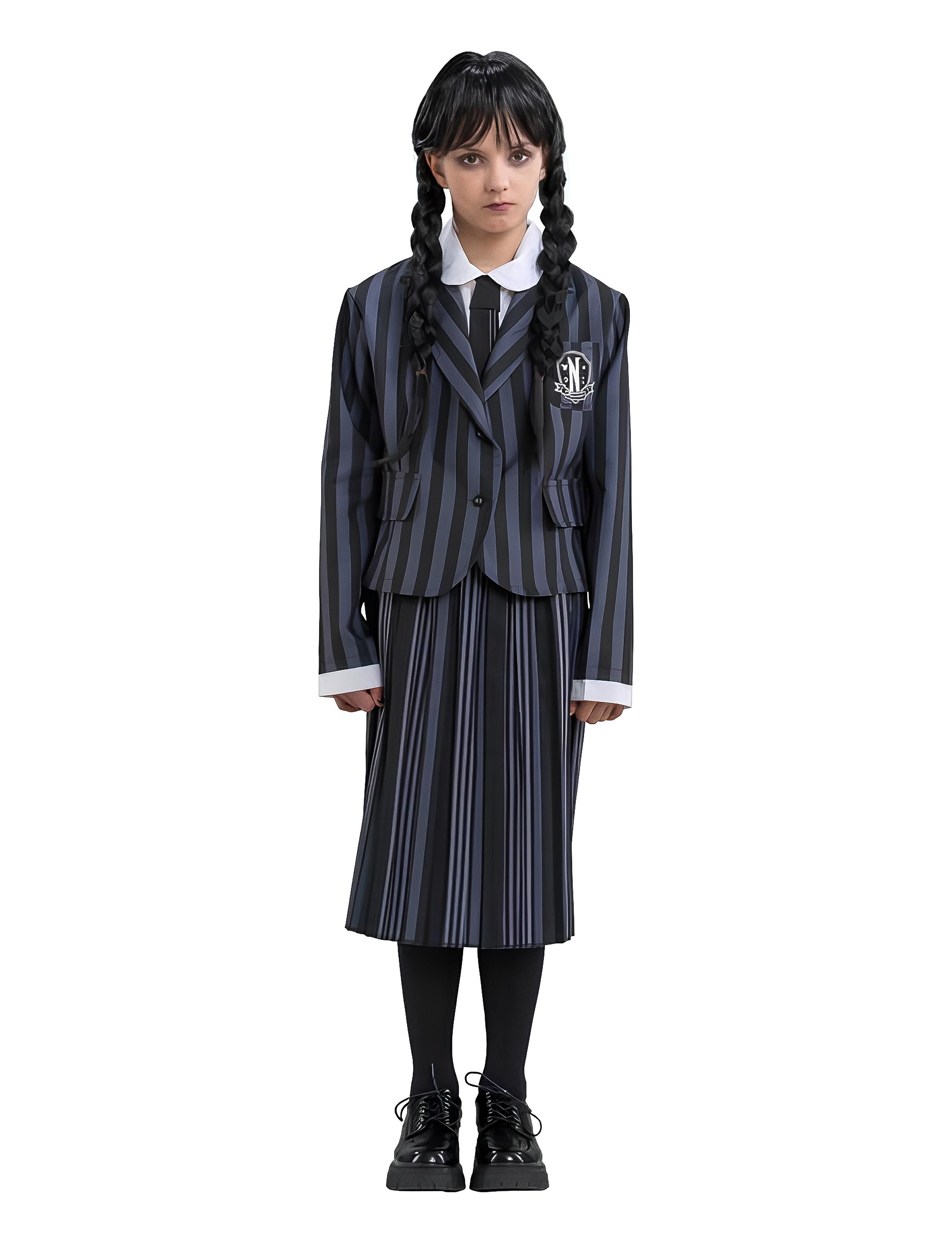 Wednesday Addams Family Kinderuniformkostüm von CHAKS