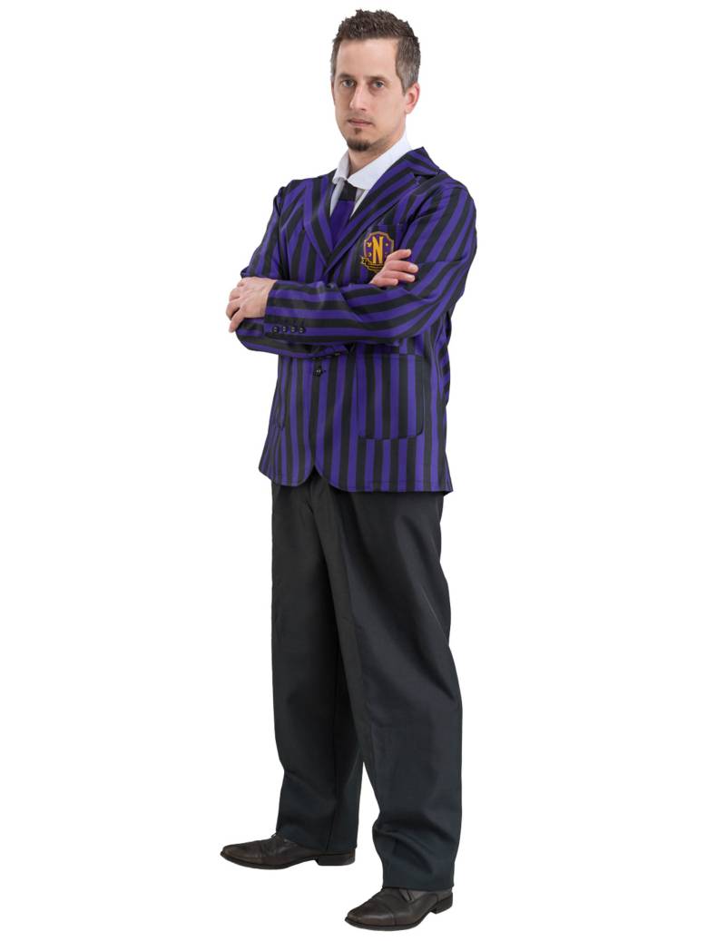 Wednesday Schuluniform Nevermore Kostüm für Herren Lila Wednesday Schuluniform Nevermore Kostüm für Herren Lila von CHAKS