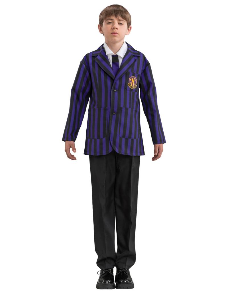 Wednesday Schuluniform Nevermore Kostüm für Jungen Lila Wednesday Schuluniform Nevermore Kostüm für Jungen Lila von CHAKS