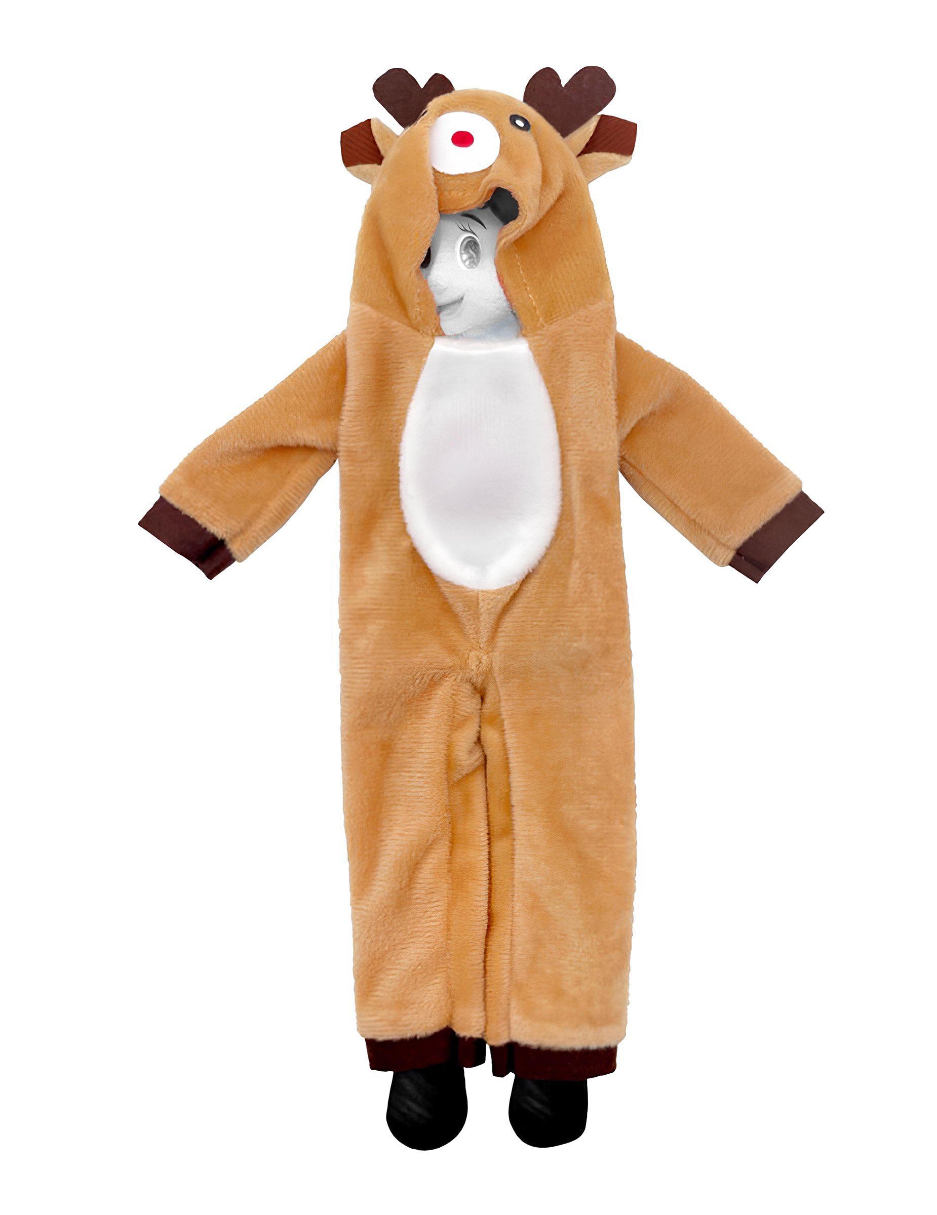 Weihnachtsrentier Kostüm für Elfen Puppe Dekoartikel von CHAKS