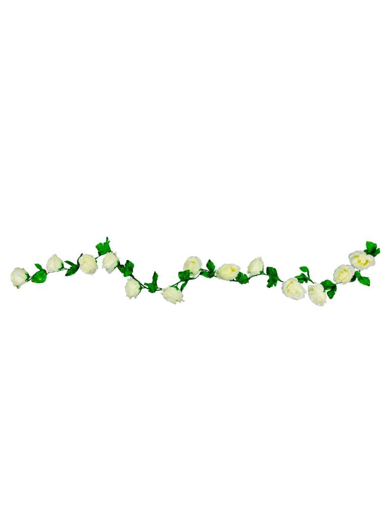 Weiße Rosen-Girlande 220 cm für romantische Hochzeiten Weiße Rosen-Girlande 220 cm für romantische Hochzeiten von CHAKS