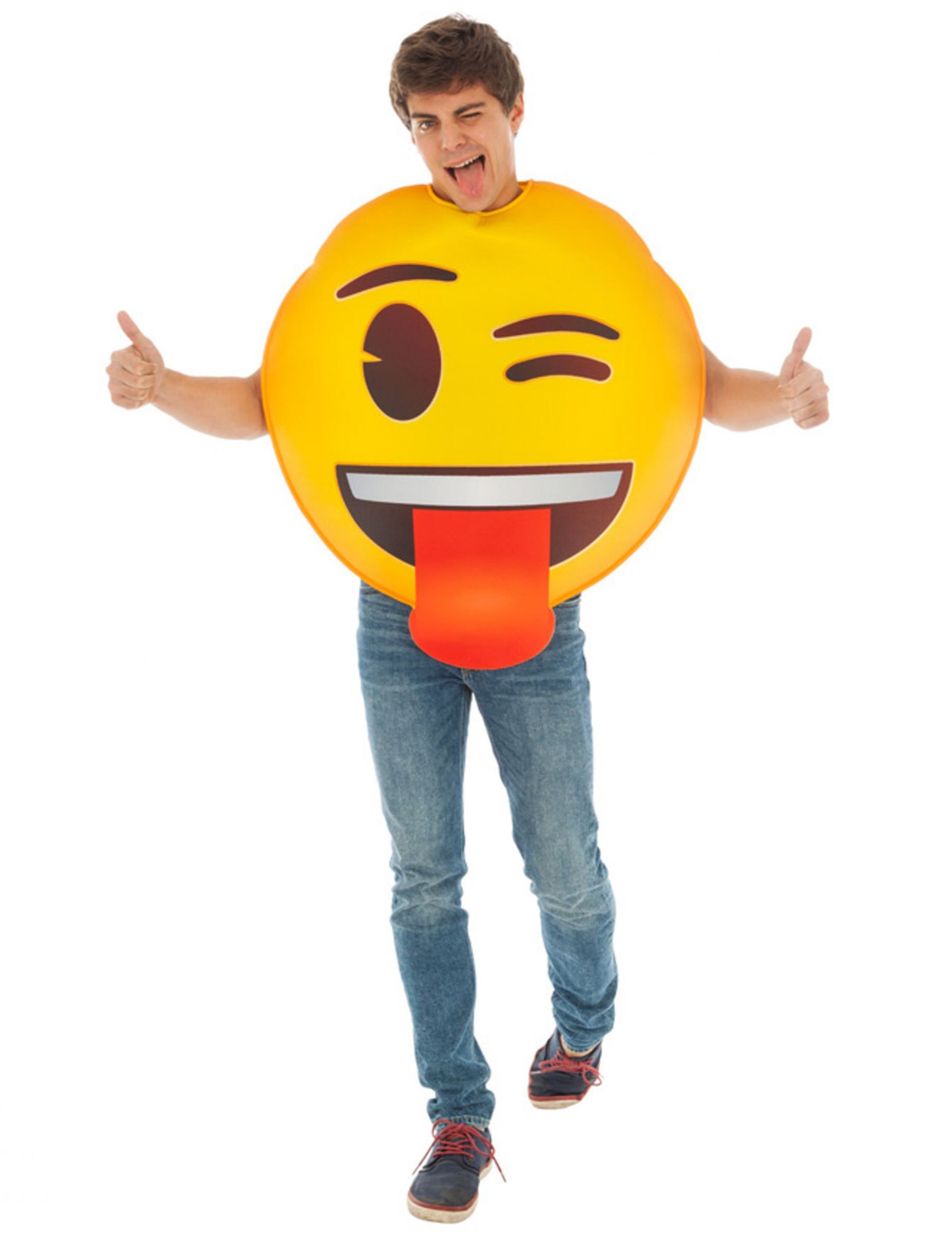 Zwinker-Emoji Faschingskostüm gelb-braun Zwinker-Emoji Faschingskostüm gelb-braun von CHAKS