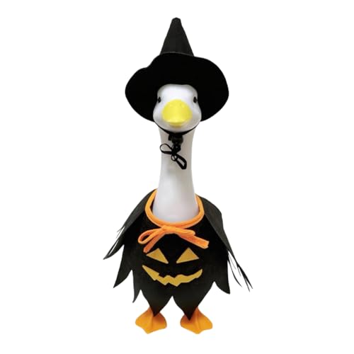CHANGYUE Halloween Gänse Kostüm Set, süße Veranda Gans Kleidung, Herbstgans -Outfits mit Hexenhut - for Gartenthema -Display Urlaub Party Outdoor -Gebrauch (a) von CHANGYUE