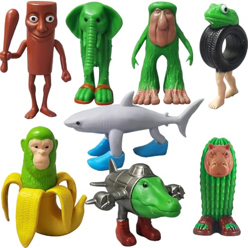CHANGYUE Italienisches Brainrot-Actionfiguren-Set, 6/8-teiliges 3D-Tralalero-Tralala-Spielzeug, Schreibtischspielzeug, lustiges Tung Tung Tung Sahur, kreativer Hai, AFFE und mehr Spielzeug CHANGYUE Italienisches Brainrot-Actionfiguren-Set, 6/8-teiliges 3D-Tralalero-Tralala-Spielzeug, Schreibtischspielzeug, lustiges Tung Tung Tung Sahur, kreativer Hai, AFFE und mehr Spielzeug von CHANGYUE