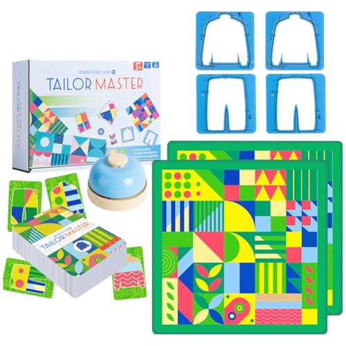 CHANGYUE Schneiderung Master -Brettspiel Grafische Farbform Matching Game for Geschenke (Fortgeschritten) von CHANGYUE