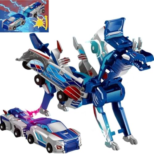 CHANGYUE Transformierende Drachendinosaurierauto, magisch 2 in 1 transformierende Autos Spielzeug, Kollision Pegasus pterosauriertransformiert Spielzeug for 3+ Jungen Mädchen von CHANGYUE