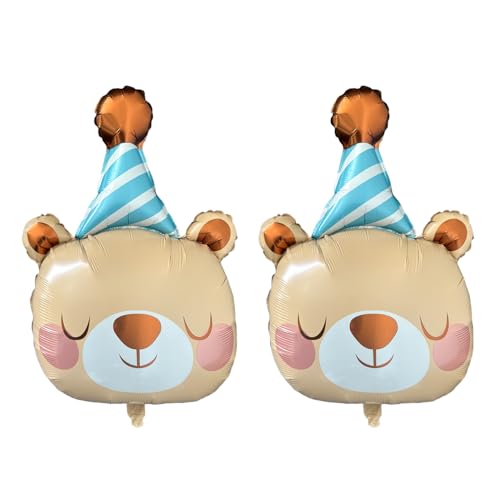 2 Stück Bär Kopf Luftballons Bären Folienballon Bär Deko Geburtstag Ballon Tier Luftballon für Baby Dusche Dekorationen Kinder Geburtstagsdeko Junge Mädchen Party Deko Tier Thema Party Deko 2 Stück Bär Kopf Luftballons Bären Folienballon Bär Deko Geburtstag Ballon Tier Luftballon für Baby Dusche Dekorationen Kinder Geburtstagsdeko Junge Mädchen Party Deko Tier Thema Party Deko von CHANGZHONG
