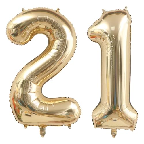 40 Zoll Gold Luftballon Zahlen 21 Champagner Gold Ballon 21. Geburtstag Deko Hellgold Folienballon Zahl 21 Riesenzahl Ballon 21 Party Hochzeit Kindergeburtstag Geburtstag Nummer 21 40 Zoll Gold Luftballon Zahlen 21 Champagner Gold Ballon 21. Geburtstag Deko Hellgold Folienballon Zahl 21 Riesenzahl Ballon 21 Party Hochzeit Kindergeburtstag Geburtstag Nummer 21 von CHANGZHONG