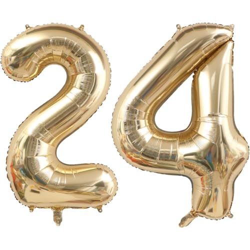 40 Zoll Gold Luftballon Zahlen 24 Champagner Gold Ballon 24. Geburtstag Deko Hell gold Folienballon Zahl 24 Riesenzahl Ballon 24 Party Hochzeit Kindergeburtstag Geburtstag Nummer 24 40 Zoll Gold Luftballon Zahlen 24 Champagner Gold Ballon 24. Geburtstag Deko Hell gold Folienballon Zahl 24 Riesenzahl Ballon 24 Party Hochzeit Kindergeburtstag Geburtstag Nummer 24 von CHANGZHONG
