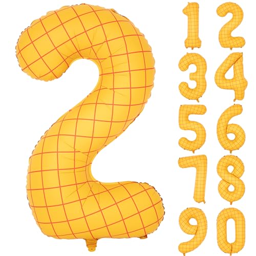 40 Zoll Matte Gelb Nummer Ballons Streifen Gelbe Luftballons Helium Folie Mylar Ballon Geburtstag Party Bankett Dekoration Zahl 2 40 Zoll Matte Gelb Nummer Ballons Streifen Gelbe Luftballons Helium Folie Mylar Ballon Geburtstag Party Bankett Dekoration Zahl 2 von CHANGZHONG