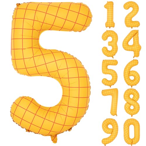 40 Zoll Matte Gelb Nummer Ballons Streifen Gelbe Luftballons Helium Folie Mylar Ballon Geburtstag Party Bankett Dekoration Zahl 5 40 Zoll Matte Gelb Nummer Ballons Streifen Gelbe Luftballons Helium Folie Mylar Ballon Geburtstag Party Bankett Dekoration Zahl 5 von CHANGZHONG