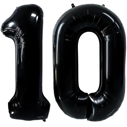 40 Zoll Schwarz Luftballon Zahlen 10 Schwarz Ballon 10. Geburtstag Deko Zahlenballons 10 Riesen Helium Luftballon 10 Party Dekoration Hochzeit Geburtstag Nummer 10 40 Zoll Schwarz Luftballon Zahlen 10 Schwarz Ballon 10. Geburtstag Deko Zahlenballons 10 Riesen Helium Luftballon 10 Party Dekoration Hochzeit Geburtstag Nummer 10 von CHANGZHONG