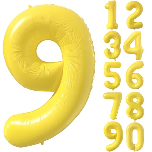 Gelbe Luftballon 40 Zoll Zahlenballon Groß Gelb Luftballon 9 Gelb Geburtstag Ballon Gelbe Folienballon Zahl 9 Helium Ballon 9 Mädchen Jungen Geburtstagsdeko Jubiläum Party Deko Gelbe Luftballon 40 Zoll Zahlenballon Groß Gelb Luftballon 9 Gelb Geburtstag Ballon Gelbe Folienballon Zahl 9 Helium Ballon 9 Mädchen Jungen Geburtstagsdeko Jubiläum Party Deko von CHANGZHONG