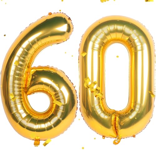 Gold Luftballon Zahlen 60 60. Geburtstag Deko Folienballon Zahl 60 Riesenzahl Ballon 60 Geburtstag Männer Frauen Party Hochzeit Nummer 60 Gold Luftballon Zahlen 60 60. Geburtstag Deko Folienballon Zahl 60 Riesenzahl Ballon 60 Geburtstag Männer Frauen Party Hochzeit Nummer 60 von CHANGZHONG
