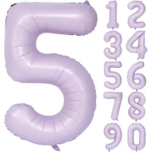Lila Luftballon 40 Zoll Flieder Zahlenballon Groß Helles Lila Luftballon 5 Hell Lila Geburtstag Ballon lila Folienballon Zahl 5 Helium Ballon 5 Mädchen Jungen Geburtstagsdeko Jubiläum Party Deko Lila Luftballon 40 Zoll Flieder Zahlenballon Groß Helles Lila Luftballon 5 Hell Lila Geburtstag Ballon lila Folienballon Zahl 5 Helium Ballon 5 Mädchen Jungen Geburtstagsdeko Jubiläum Party Deko von CHANGZHONG