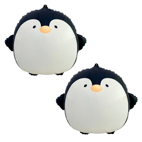 Luftballons Pinguine 2 Stück Mattes Pinguine Ballons Kindergeburtstag Geburtstag Dekoration für Jungen Mädchen Geburtstagsdeko Tierische Eis-Party Dekoration von CHANGZHONG
