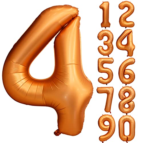 Orange Geburtstag Ballon Zahl 4 in Farbe Riesen Folienballon Mylar Helium luftballon für Hochzeit Babyparty Jubiläum Geburtstagsdeko Mädchen Jungen Happy Birthday Party Deko Orange Geburtstag Ballon Zahl 4 in Farbe Riesen Folienballon Mylar Helium luftballon für Hochzeit Babyparty Jubiläum Geburtstagsdeko Mädchen Jungen Happy Birthday Party Deko von CHANGZHONG