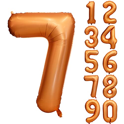 Orange Geburtstag Ballon Zahl 7 in Farbe Riesen Folienballon Mylar Helium luftballon für Hochzeit Babyparty Jubiläum Geburtstagsdeko Mädchen Jungen Happy Birthday Party Deko Orange Geburtstag Ballon Zahl 7 in Farbe Riesen Folienballon Mylar Helium luftballon für Hochzeit Babyparty Jubiläum Geburtstagsdeko Mädchen Jungen Happy Birthday Party Deko von CHANGZHONG