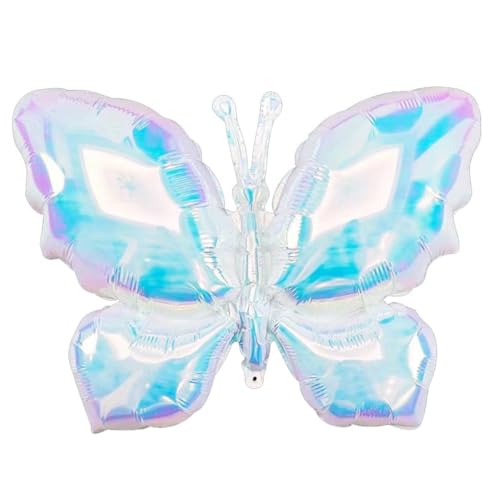Schmetterling Luftballons Schillernd Transparent Geburtstag Luftballons Schmetterlinge Deko Schmetterling Folienballon Mädchen Party Deko Kinder Geburtstagsdeko（Transparent） von CHANGZHONG