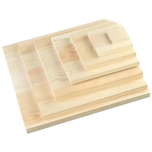Hochwertige Kiefernholzplatten for selbstgebaute Haus- und Flugzeugmodelle – 3 mm/5 mm/8 mm Dicke Bastelplatten for Bastler und Profis(10pcs 250mm x 20mm x 8mm) von CHAOMIN