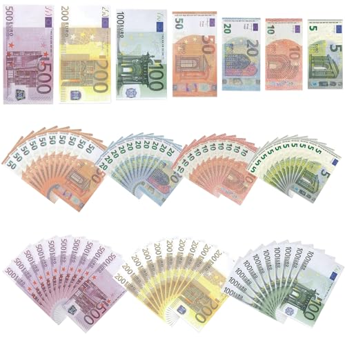 CHAOTEMAI 210 Stück Spielgeld Euro Scheine Beidseitiger Druck Movie Money Spielgeld Kinder Prop Money Euro Learning Resources Eurogeld-Packung für Den Unterricht Die Eltern-Kind-Interaktion CHAOTEMAI 210 Stück Spielgeld Euro Scheine Beidseitiger Druck Movie Money Spielgeld Kinder Prop Money Euro Learning Resources Eurogeld-Packung für Den Unterricht Die Eltern-Kind-Interaktion von CHAOTEMAI