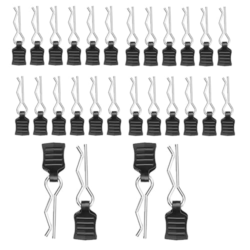 CHAOTEMAI 24 Stück RC Karosserie Clips Mit Aufreißlaschen, Rc Zubehör, Modellbau Zubehör, Fernbedienung Splint Ersatzteile Für 1/10, 1/12 Und 1/16 Fernbedienung Auto Shell Modell CHAOTEMAI 24 Stück RC Karosserie Clips Mit Aufreißlaschen, Rc Zubehör, Modellbau Zubehör, Fernbedienung Splint Ersatzteile Für 1/10, 1/12 Und 1/16 Fernbedienung Auto Shell Modell von CHAOTEMAI