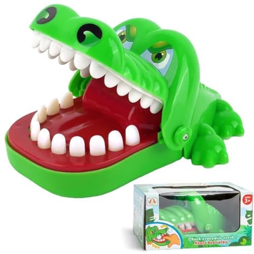 Silikonzähne 11 * 15 * 8cm Zahn Krokodil Spiel Kroko Doctor Kinder Spiel Zähne Spielzeug Zähne Schnappt zu Action Geschicklichkeit Kinderspiele Jahre für Familienspie Partyspiel Kinder Geschenk von CHAOTEMAI