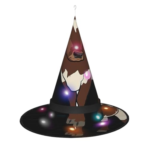 CHARMERM Halloween Hexenhut mit LED-Lichtern für Damen, beleuchteter Hexenhut für Damen CHARMERM Halloween Hexenhut mit LED-Lichtern für Damen, beleuchteter Hexenhut für Damen von CHARMERM