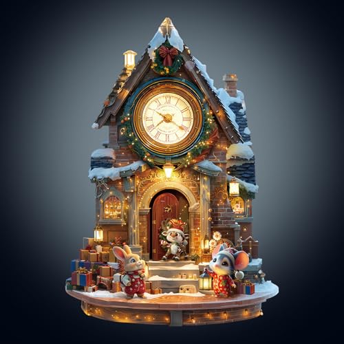 Holzpuzzle Erwachsene, 205 Teile Weihnachtsuhrturm Puzzles, 37.4 * 25.8cm Wood Puzzle, Unregelmäßige Einzigartige Tierform Holzpuzzles für Erwachsen, Schön Geschenk für Familie und Freunde von CHARMIBLE