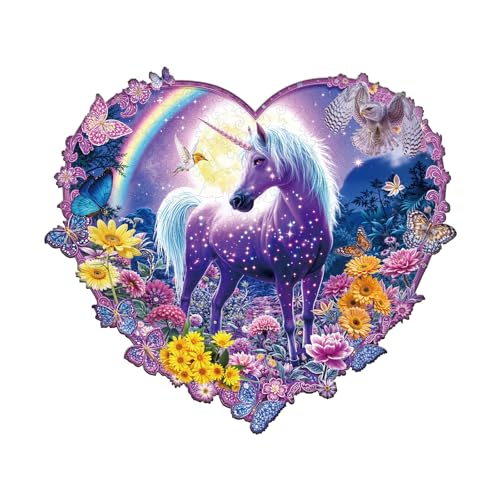 Holzpuzzle Erwachsene, 220 Teile Mondlicht-FATA Morgana Puzzles, 34 * 30.2cm Wood Puzzle, Unregelmäßige Einzigartige Tierform Holzpuzzles für Erwachsen, Schön Geschenk für Familie und Freunde Holzpuzzle Erwachsene, 220 Teile Mondlicht-FATA Morgana Puzzles, 34 * 30.2cm Wood Puzzle, Unregelmäßige Einzigartige Tierform Holzpuzzles für Erwachsen, Schön Geschenk für Familie und Freunde von CHARMIBLE