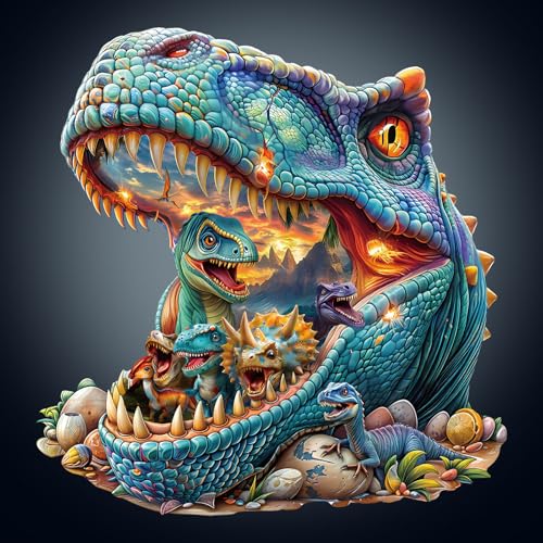 Holzpuzzle Erwachsene, 230 Teile Fantasy-Dinosaurier Puzzles, 34 * 32.1cm Wood Puzzle, Unregelmäßige Einzigartige Tierform Holzpuzzles für Erwachsen, Schön Geschenk für Familie und Freunde Holzpuzzle Erwachsene, 230 Teile Fantasy-Dinosaurier Puzzles, 34 * 32.1cm Wood Puzzle, Unregelmäßige Einzigartige Tierform Holzpuzzles für Erwachsen, Schön Geschenk für Familie und Freunde von CHARMIBLE
