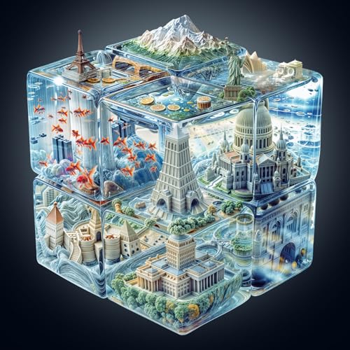Holzpuzzle Erwachsene, 240 Teile Würfelstadt Puzzles, 34 * 31.5cm Wood Puzzle, Unregelmäßige Einzigartige Tierform Holzpuzzles für Erwachsen, Schön Geschenk für Familie und Freunde Holzpuzzle Erwachsene, 240 Teile Würfelstadt Puzzles, 34 * 31.5cm Wood Puzzle, Unregelmäßige Einzigartige Tierform Holzpuzzles für Erwachsen, Schön Geschenk für Familie und Freunde von CHARMIBLE