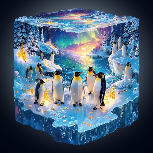 Holzpuzzle Erwachsene, 265 Teile Eiskönigin-Pinguin Puzzles, 34 * 31.1cm Wood Puzzle, Unregelmäßige Einzigartige Tierform Holzpuzzles für Erwachsen, Schön Geschenk für Familie und Freunde Holzpuzzle Erwachsene, 265 Teile Eiskönigin-Pinguin Puzzles, 34 * 31.1cm Wood Puzzle, Unregelmäßige Einzigartige Tierform Holzpuzzles für Erwachsen, Schön Geschenk für Familie und Freunde von CHARMIBLE