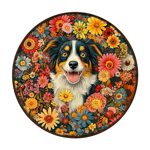 Holzpuzzle Erwachsene, 265 Teile Fantasiegarten-Hund Puzzles, 34 * 34cm Wood Puzzle, Unregelmäßige Einzigartige Tierform Holzpuzzles für Erwachsen, Schön Geschenk für Familie und Freunde Holzpuzzle Erwachsene, 265 Teile Fantasiegarten-Hund Puzzles, 34 * 34cm Wood Puzzle, Unregelmäßige Einzigartige Tierform Holzpuzzles für Erwachsen, Schön Geschenk für Familie und Freunde von CHARMIBLE