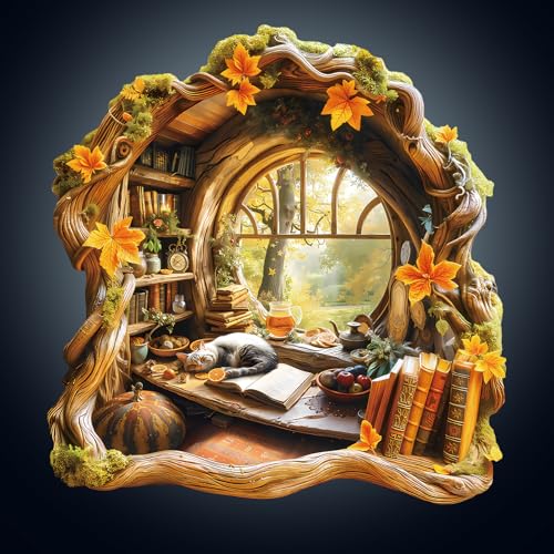 Holzpuzzle Erwachsene, 270 Teile Baumhaus Puzzles, 34 * 32.5cm Wood Puzzle, Unregelmäßige Einzigartige Tierform Holzpuzzles für Erwachsen, Schön Geschenk für Familie und Freunde von CHARMIBLE