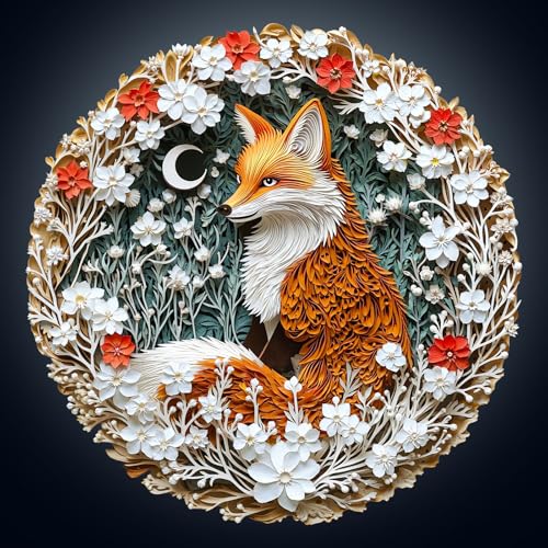 Holzpuzzle Erwachsene, 270 Teile Waldträumer-Fuchs Puzzles, 34 * 33.6cm Wood Puzzle, Unregelmäßige Einzigartige Tierform Holzpuzzles für Erwachsen, Schön Geschenk für Familie und Freunde Holzpuzzle Erwachsene, 270 Teile Waldträumer-Fuchs Puzzles, 34 * 33.6cm Wood Puzzle, Unregelmäßige Einzigartige Tierform Holzpuzzles für Erwachsen, Schön Geschenk für Familie und Freunde von CHARMIBLE