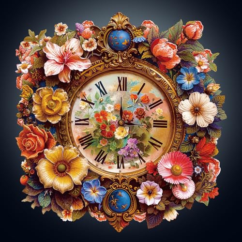 Holzpuzzle Erwachsene, 275 Teile Blumenzeit Puzzles, 34 * 32.7cm Wood Puzzle, Unregelmäßige Einzigartige Tierform Holzpuzzles für Erwachsen, Schön Geschenk für Familie und Freunde Holzpuzzle Erwachsene, 275 Teile Blumenzeit Puzzles, 34 * 32.7cm Wood Puzzle, Unregelmäßige Einzigartige Tierform Holzpuzzles für Erwachsen, Schön Geschenk für Familie und Freunde von CHARMIBLE