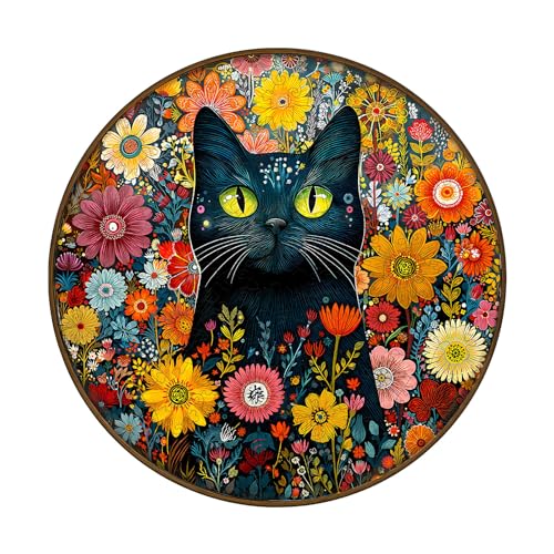 Holzpuzzle Erwachsene, 280 Teile Fantasiegartenkatze Puzzles, 34 * 34cm Wood Puzzle, Unregelmäßige Einzigartige Tierform Holzpuzzles für Erwachsen, Schön Geschenk für Familie und Freunde Holzpuzzle Erwachsene, 280 Teile Fantasiegartenkatze Puzzles, 34 * 34cm Wood Puzzle, Unregelmäßige Einzigartige Tierform Holzpuzzles für Erwachsen, Schön Geschenk für Familie und Freunde von CHARMIBLE