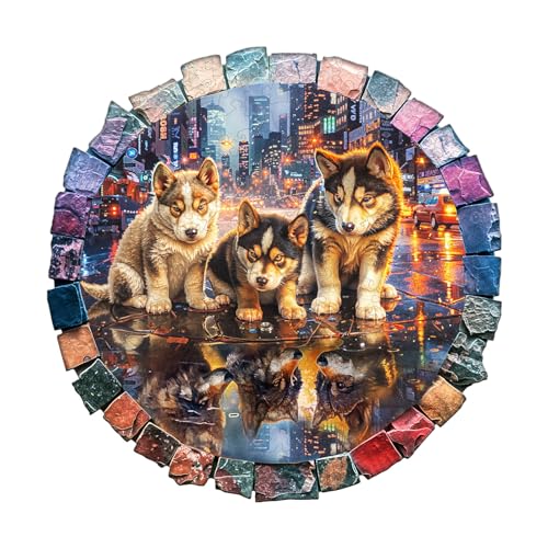 Holzpuzzle Erwachsene, 280 Teile Grauer Wolf Puzzles, 34 * 34cm Wood Puzzle, Unregelmäßige Einzigartige Tierform Holzpuzzles für Erwachsen, Schön Geschenk für Familie und Freunde Holzpuzzle Erwachsene, 280 Teile Grauer Wolf Puzzles, 34 * 34cm Wood Puzzle, Unregelmäßige Einzigartige Tierform Holzpuzzles für Erwachsen, Schön Geschenk für Familie und Freunde von CHARMIBLE