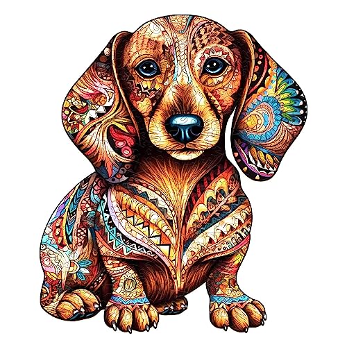 Holzpuzzle Erwachsene, 290 Teile Dackel Hund Holz Puzzle Erwachsene, 38x31.9cm Wooden Puzzle, Unregelmäßige Einzigartige Puzzle, Holzpuzzle Tierform, Holz Puzzle Mit Geschenkbox Aus Holz Holzpuzzle Erwachsene, 290 Teile Dackel Hund Holz Puzzle Erwachsene, 38x31.9cm Wooden Puzzle, Unregelmäßige Einzigartige Puzzle, Holzpuzzle Tierform, Holz Puzzle Mit Geschenkbox Aus Holz von CHARMIBLE