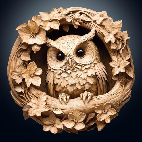 Holzpuzzle Erwachsene, 300 Teile Visuell 3D Eule Holz Puzzle Erwachsene, 34x34cm Wooden Puzzle, Unregelmäßige Einzigartige Puzzle, Holzpuzzle Tierform, Holz Puzzle Mit Box Aus Holz Holzpuzzle Erwachsene, 300 Teile Visuell 3D Eule Holz Puzzle Erwachsene, 34x34cm Wooden Puzzle, Unregelmäßige Einzigartige Puzzle, Holzpuzzle Tierform, Holz Puzzle Mit Box Aus Holz von CHARMIBLE