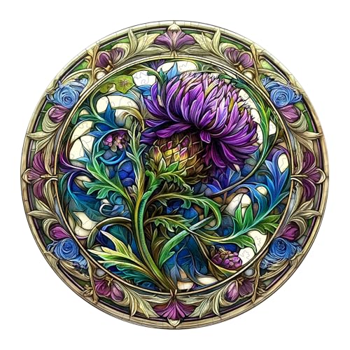 Holzpuzzles für Erwachsene, 300 Stück Scotch Distel Holzpuzzle, einzigartige Tierformpuzzles mit Holzbox, 34 * 34 cm Holzpuzzle für Familienspiel und Geburtstagsgeschenke für Freund Holzpuzzles für Erwachsene, 300 Stück Scotch Distel Holzpuzzle, einzigartige Tierformpuzzles mit Holzbox, 34 * 34 cm Holzpuzzle für Familienspiel und Geburtstagsgeschenke für Freund von CHARMIBLE