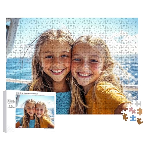 Personalisiertes Fotopuzzle, 20X15CM,Individuelles Puzzle mit Foto,70 Teile - Fotopuzzle mit eigenem Bild,Geschenkidee-Geburtstagsgeschenk-Personalisiert-Hochzeitstag-Valentinstag (70 Teile) von CHARMMYFASHION