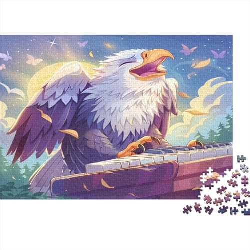 Adler Puzzle 1000 Teile,für Erwachsene, Impossible Puzzle,farbenfrohes Legespiel,Geschicklichkeitsspiel Für Die Ganze Familie,Erwachsenenpuzzle Puzzel 1000pcs (75x50cm) von CHCAIOVO